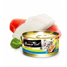 FUSSIE CAT純天然貓罐頭(吞拿魚+白魚)80G